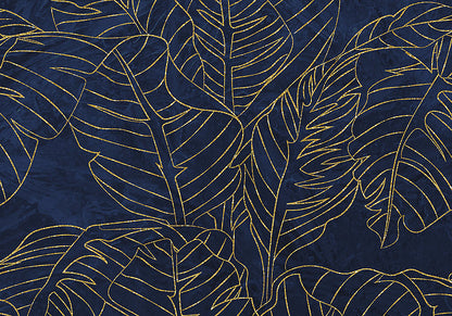 Feuille d'Or - Custom Sized Wallpaper Mural (per m2)