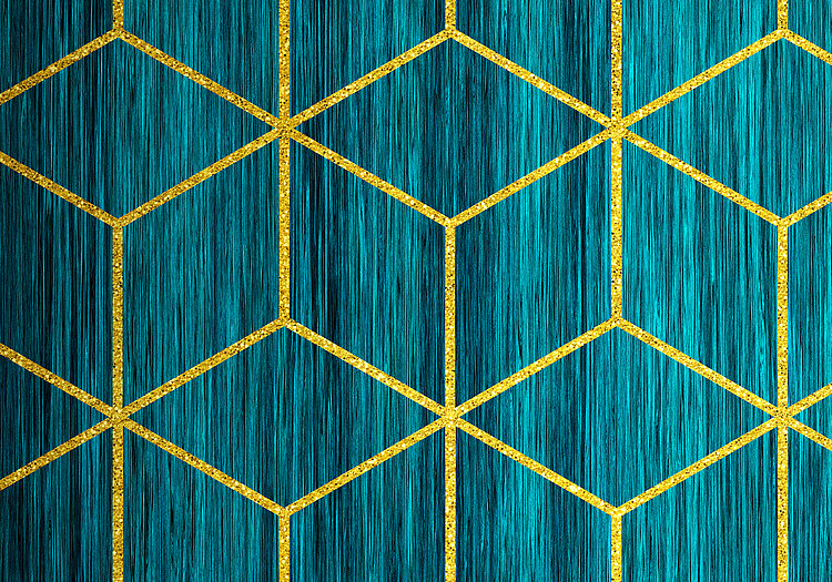 Mystique Vert - Green - Custom Sized Wallpaper Mural (per m2)