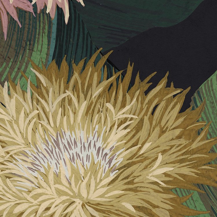 Flowerly - Mural Wallpaper - 250 cm High x 400 cm Wide