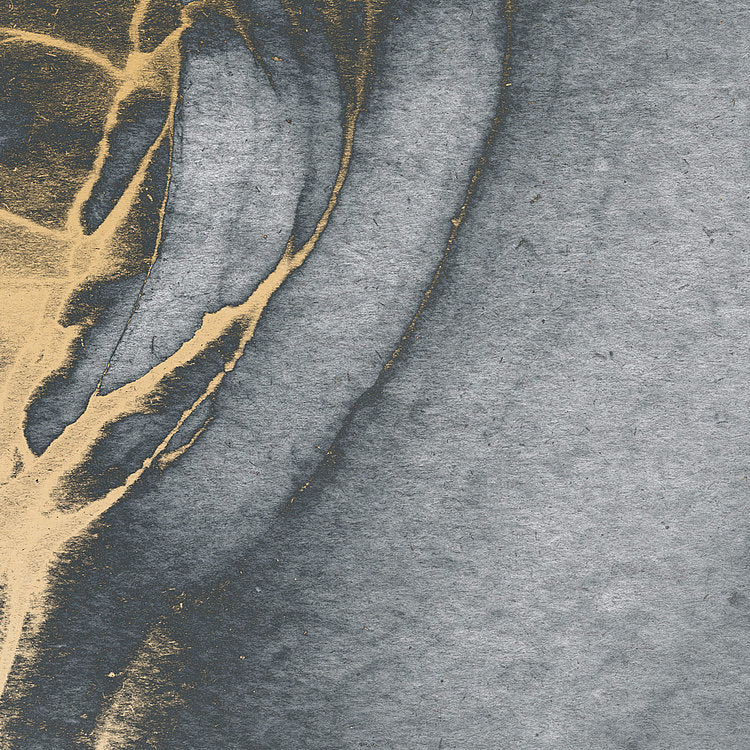 Ink Gold Fluid - Custom Sized Wallpaper Mural (per m2)