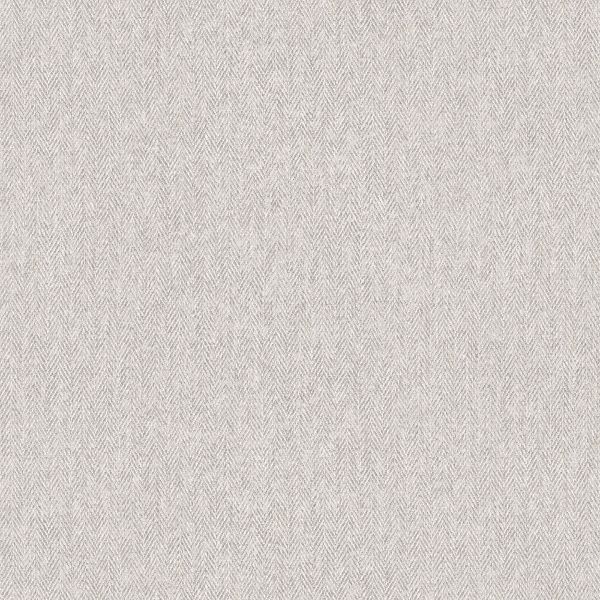 Harris Texture - Textured Herringbone Wallpaper - Grey