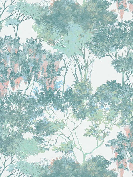Abstract Garden Wallpaper - Lime