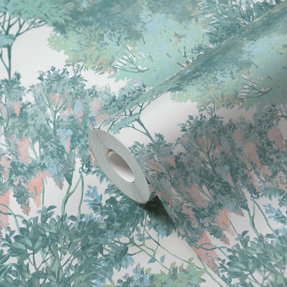 Abstract Garden Wallpaper - Lime