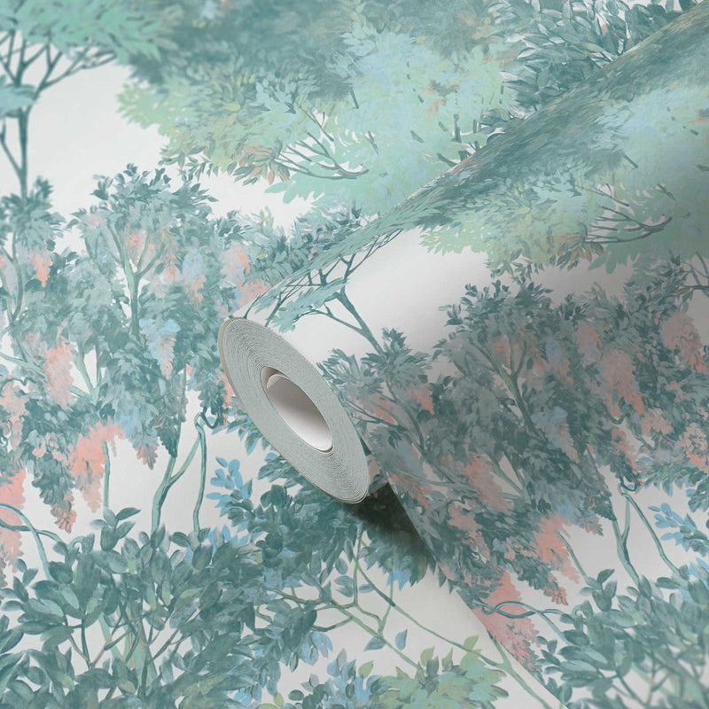 Abstract Garden Wallpaper - Lime