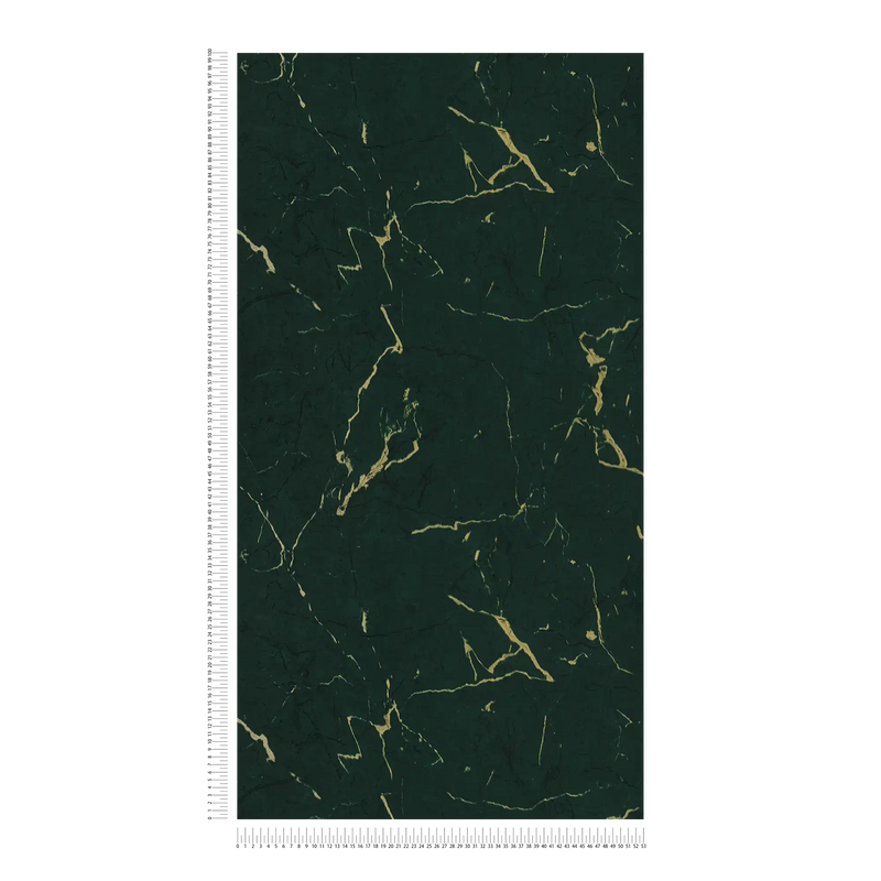 Marble Wallpaper - Green/Metallic