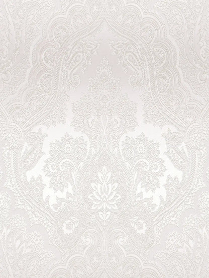 Damask Wallpaper - Beige