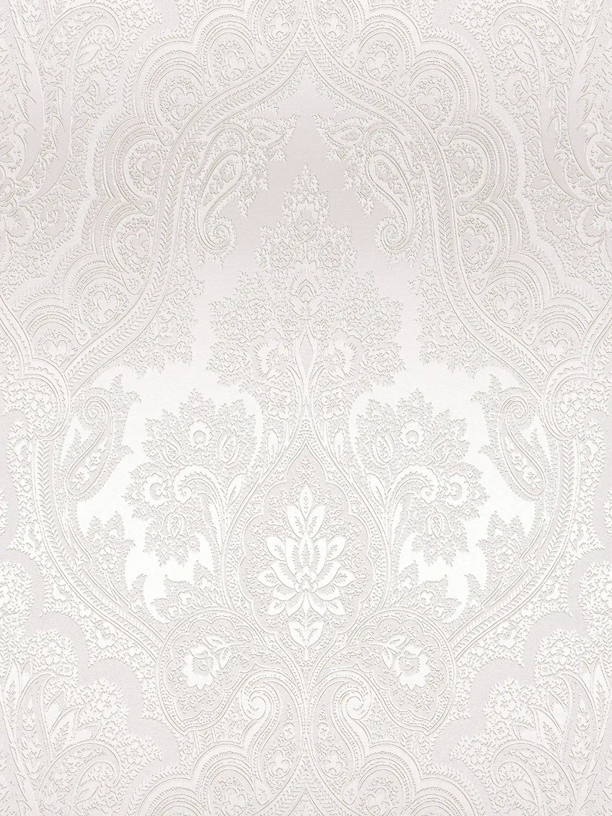 Sample - Damask Wallpaper - Beige