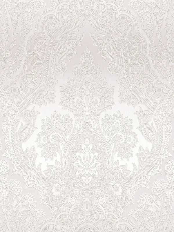 Sample - Damask Wallpaper - Beige