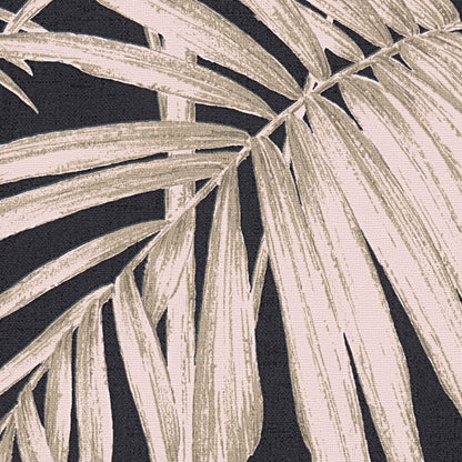 Lola Palm Wallpaper - Blush-Black