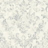 Baroque Damask Wallpaper - Grey + White