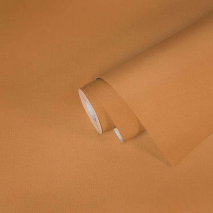 Art of Eden Plain Coordinate Wallpaper - Mandarin Orange