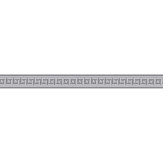 Graphic Meander Border - Grey - Self Adhesive