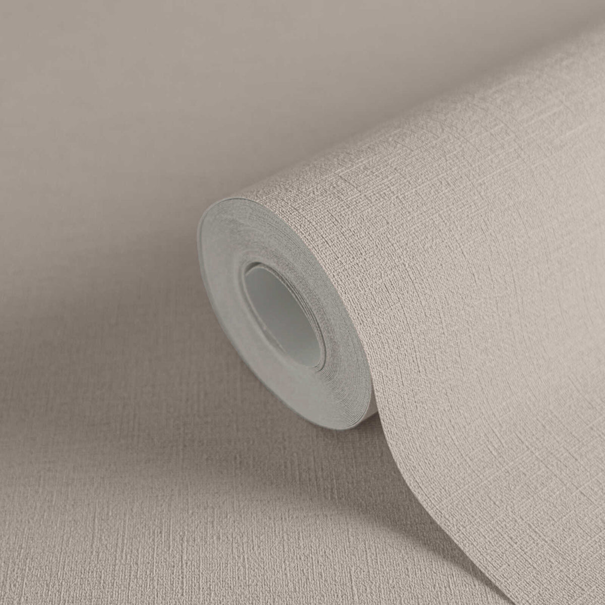 Linea Linen Texture Vinyl Wallpaper – Greige