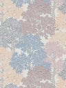 Colourful Forest Trees Wallpaper - Cream