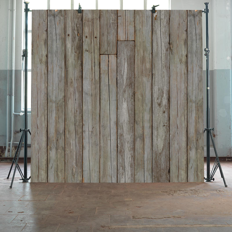 Piet Hein Eek 'Scrapwood Series' Wallpaper - Grey/Green Beams - PHE14