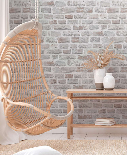 Classic Brickstone - Natural Wallpaper - Grey