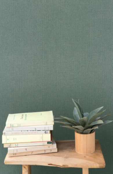 Uni Mat Wallpaper - Vert Eucalyptus