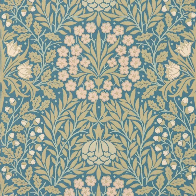 Sample - Daisy & Oak Wallpaper - Powder Blue / Blush