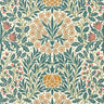 Daisy & Oak Wallpaper - Madder / Teal