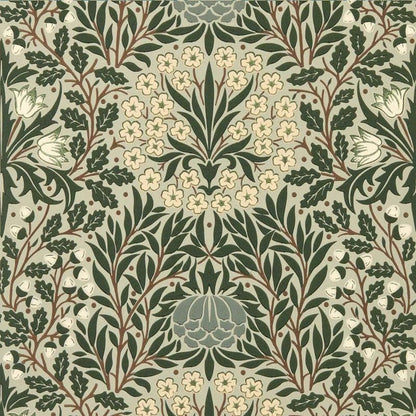 Daisy & Oak Wallpaper - Sage / Forest