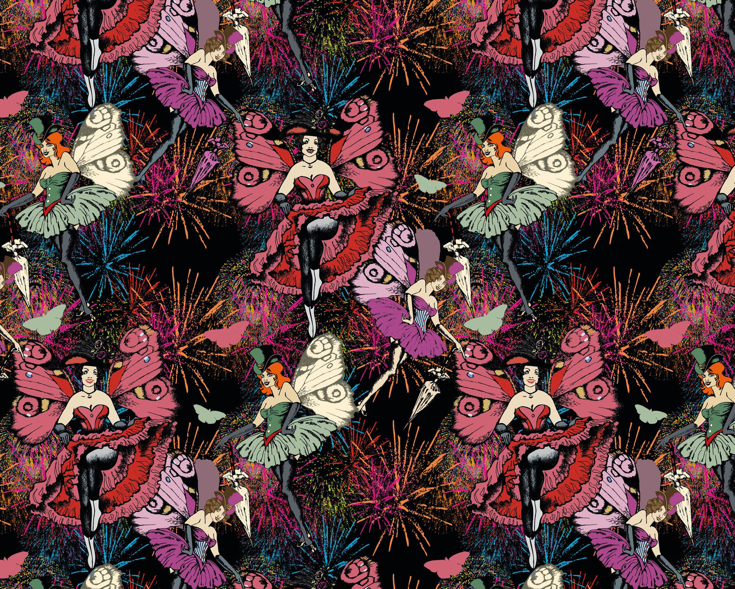 Burlesque Baby - Custom Sized Wallpaper Mural (per m2)