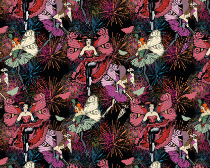 Burlesque Baby - Custom Sized Wallpaper Mural (per m2)