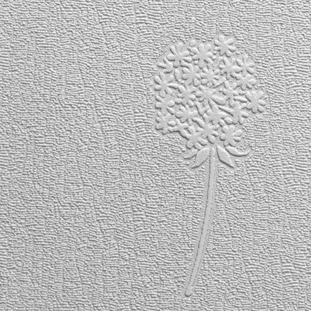 Dandelion Blush Wallpaper - Anaglypta - Paintable