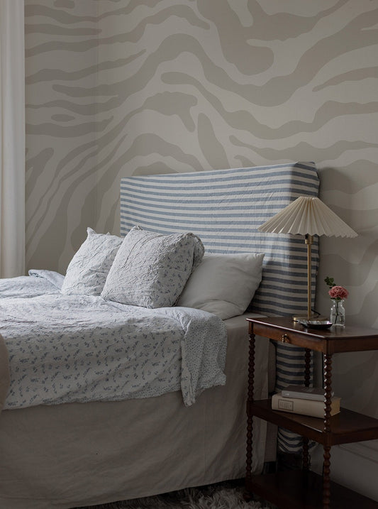 Date Night - Custom Sized Wallpaper Mural (per m2) - Beige
