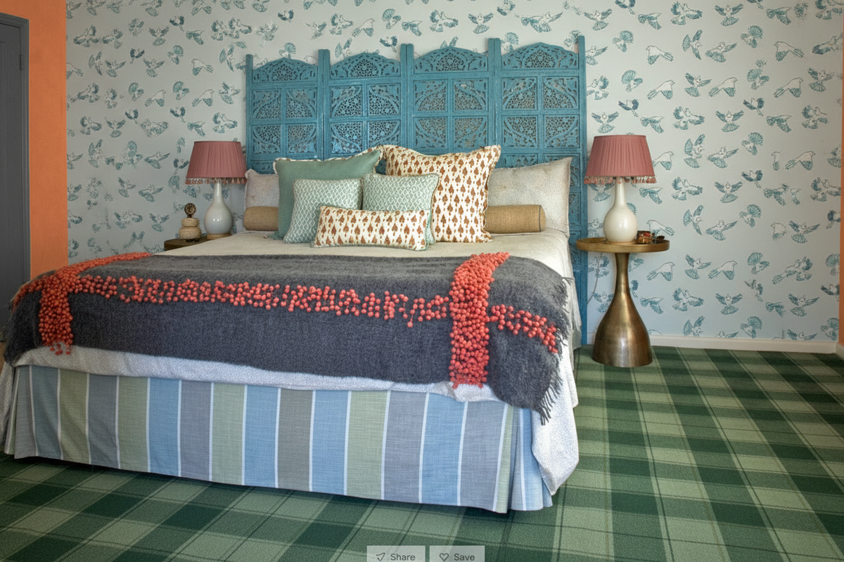 Dawn Chorus NZ Wallpaper - Teal