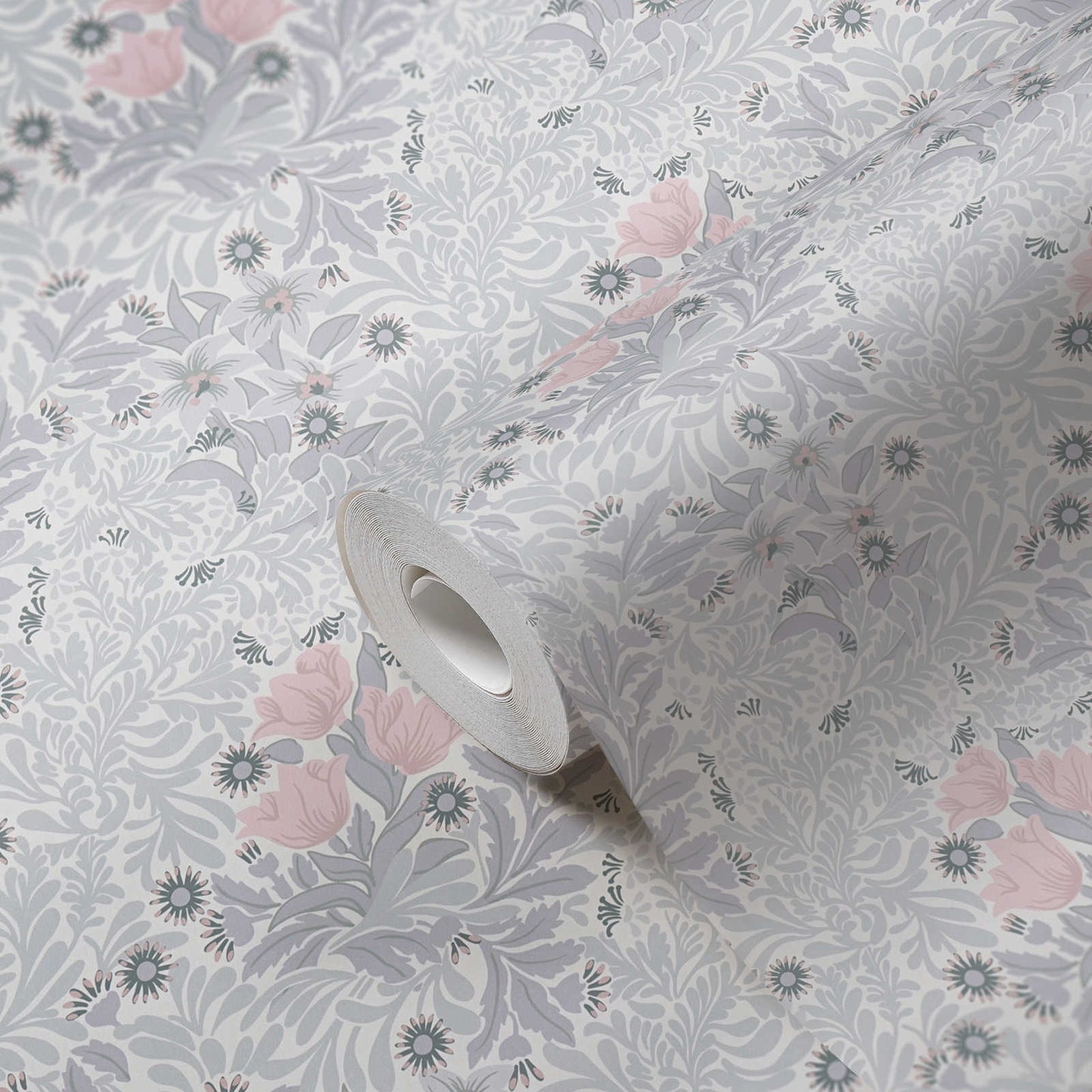 Antique Floral Trails Wallpaper Online NZ | The Inside - Grey