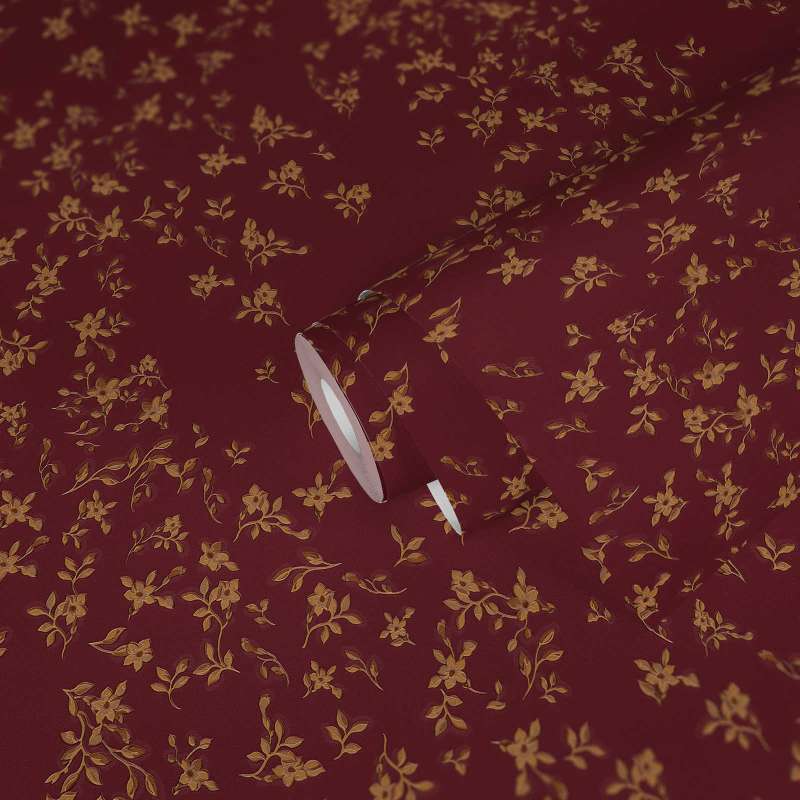 Versace Fall Wallpaper - Red/Gold/Brown