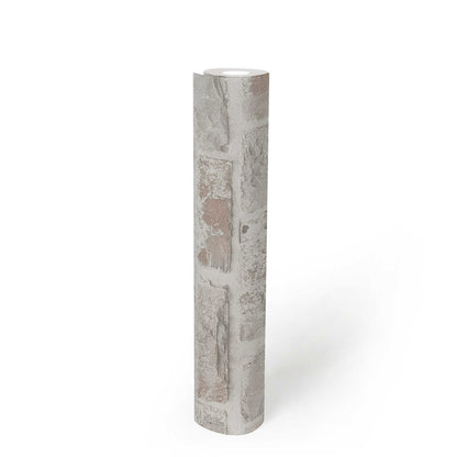 Classic Brickstone - Natural Wallpaper - Grey
