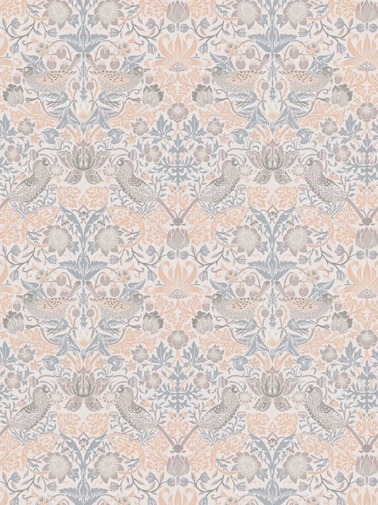 Baroque Birds Wallpaper - Beige/Grey