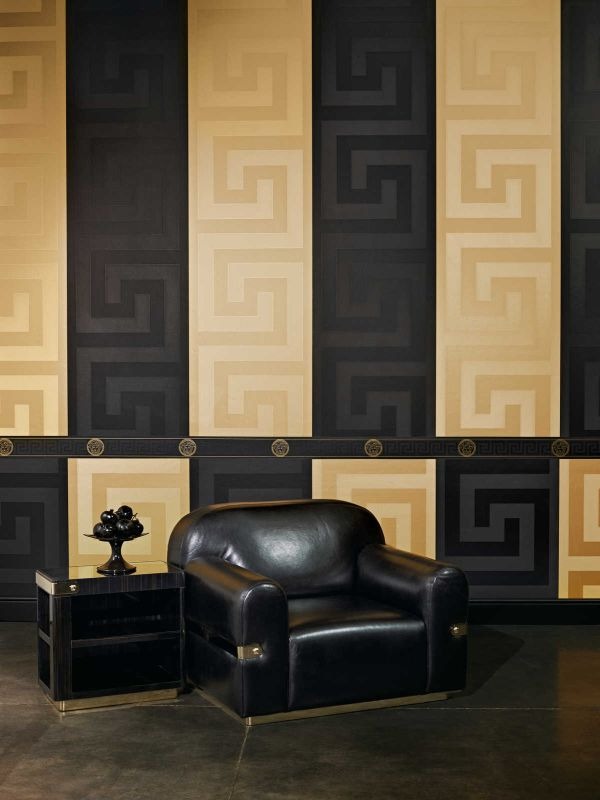 Versace Home Wallpaper - Black