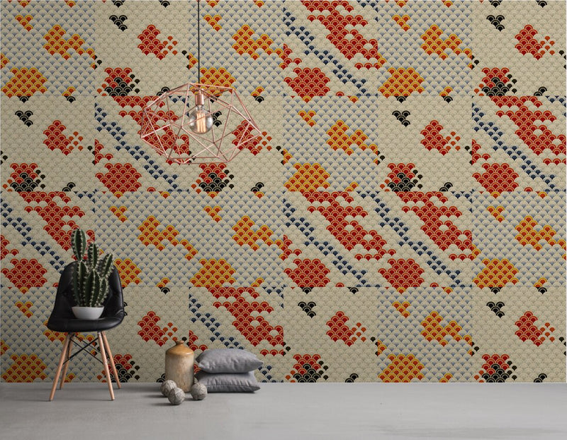 Digital Koi  - Koi 3 - Custom Sized Wallpaper Mural (per m2)