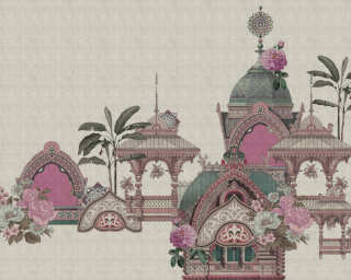 Jaipur 1 - Custom Sized Wallpaper Mural (per m2) - Purple