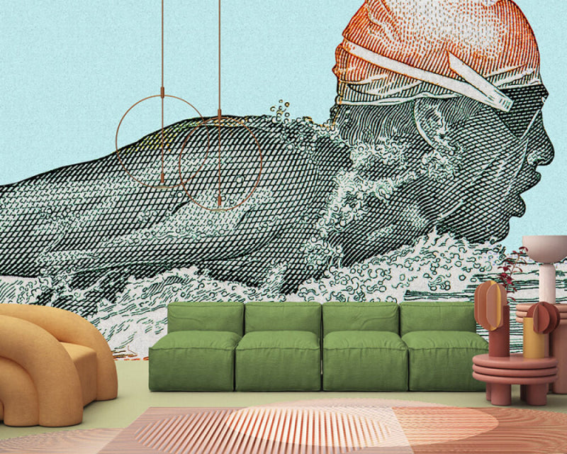 Aquaman - Custom Sized Wallpaper Mural (per m2)