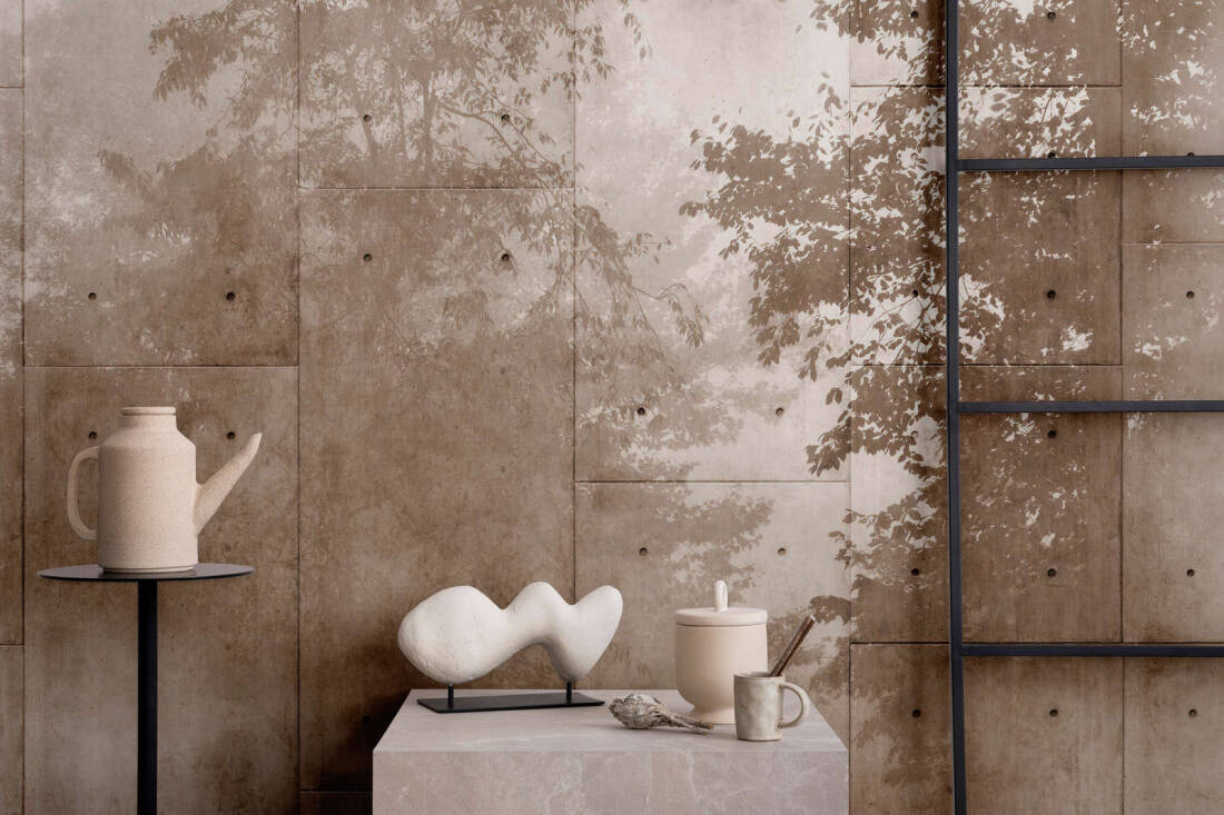 Enigmatic Foggy Forest - Custom Sized Wallpaper Mural (per m2)