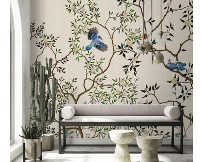 Chinoiseries - Custom Sized Wallpaper Mural (per m2)