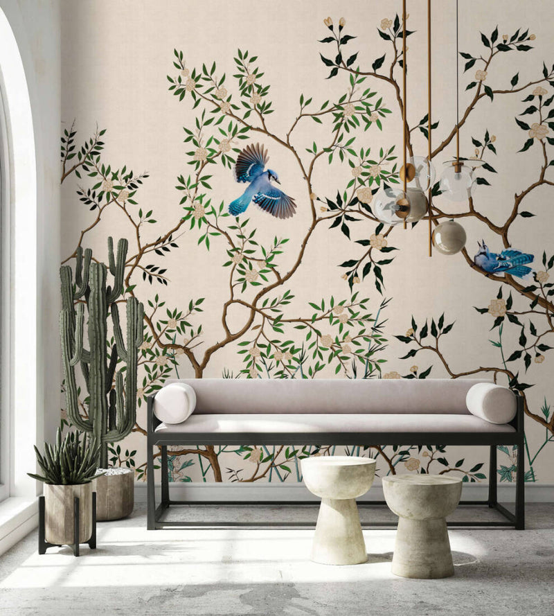Chinoiseries - Custom Sized Wallpaper Mural (per m2)