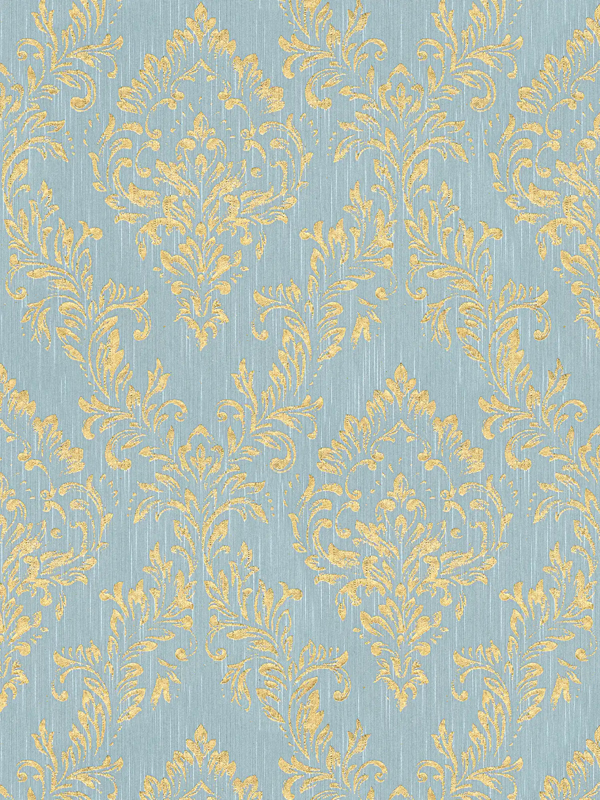 Sample - Architects Paper - Metallic Silk - Blue/Gold