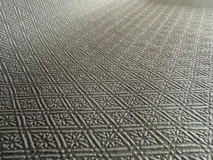 Asian Fusion Geometric Textured Wallpaper - Black - Last 45 Rolls