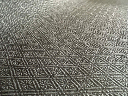 Asian Fusion Geometric Textured Wallpaper - Black - Last 45 Rolls