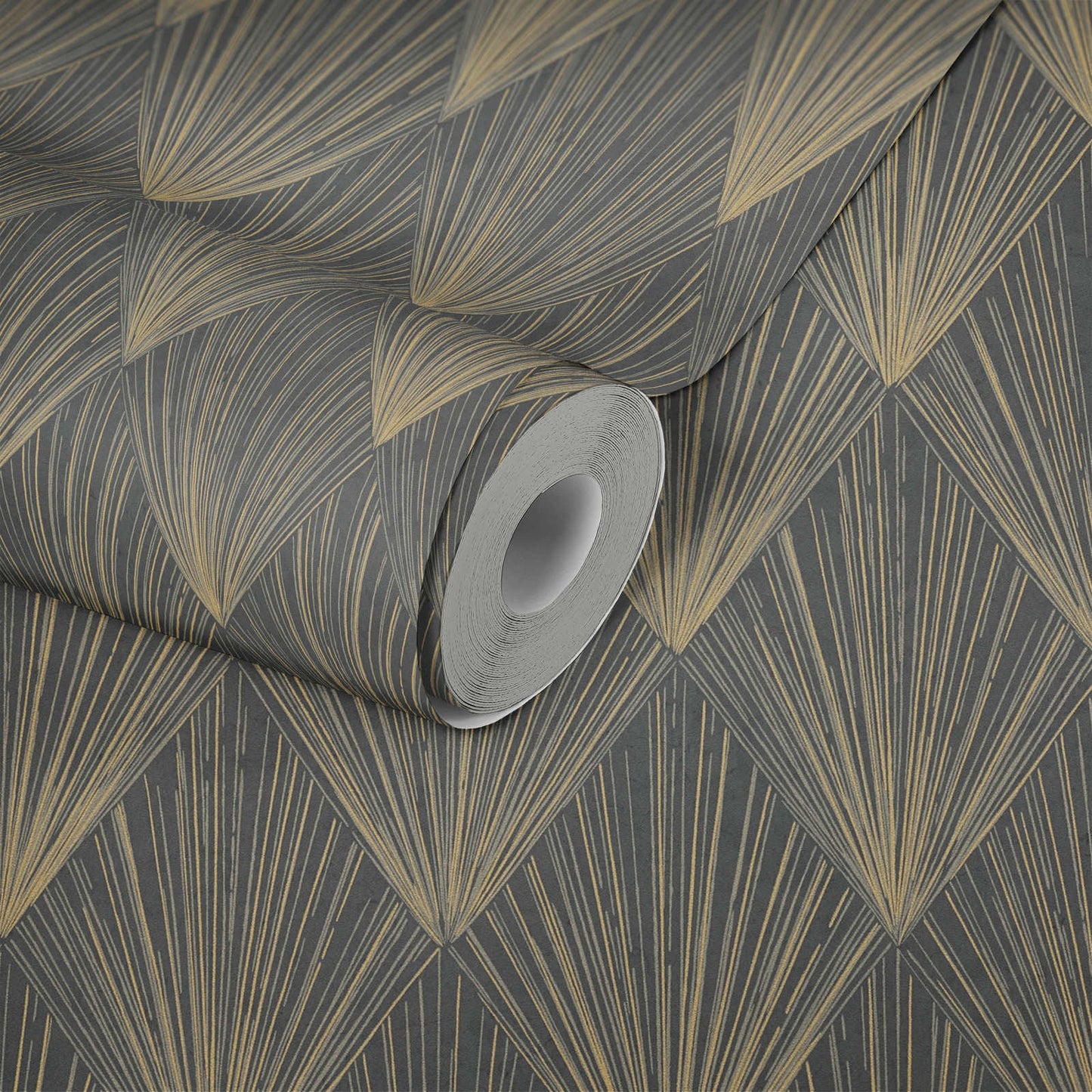 Metallic Moments Wallpaper - Black - Discontinuing