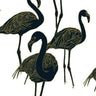 Deco Flamingo Wallpaper - Super Wide - Gatsby Navy
