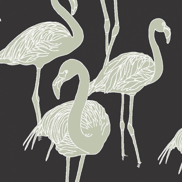 Sample – Deco Flamingo Wallpaper - Super Wide - Jazz Revival