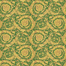 Versace Floral Garland Wallpaper - Green/Gold
