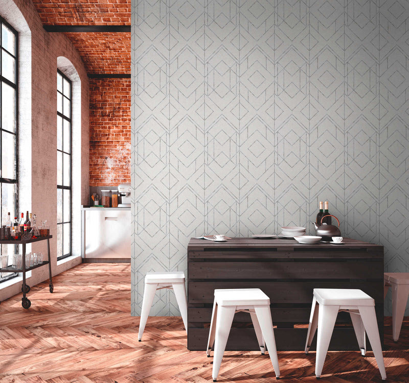 Metallic Graphics - Grey - White