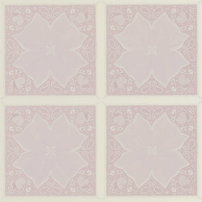Paisley Block Heavy Weight Wallpaper  - Pink