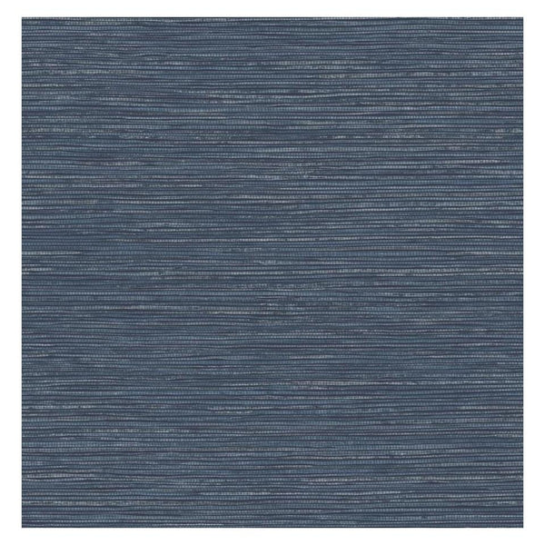 Sample - Grasscloth Wallpaper-Indigo